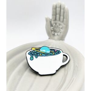 NEW Saturn Galaxy Tea / Coffee Pin